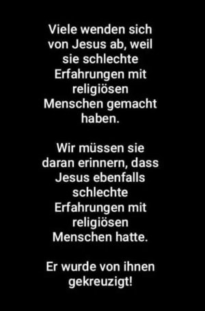 religiöse Menschen kreuzigten Jesus